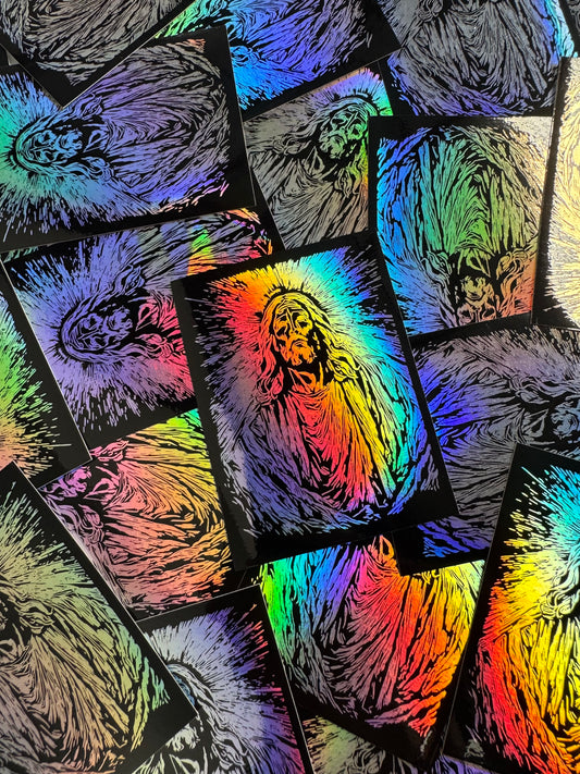 7.2mil Premium Holographic Stickers
