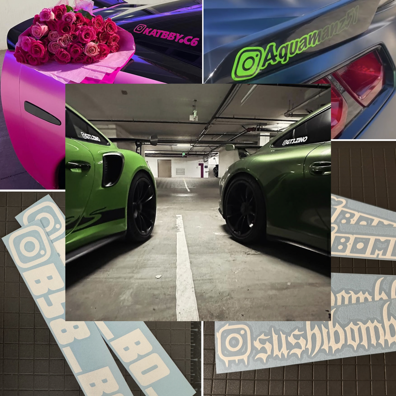 Custom Instagram Handles Vinyl Decal Stickers 
