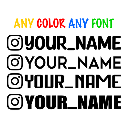 Custom Instagram Decal Sticker