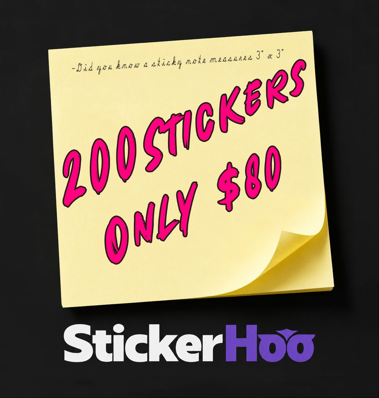 200PCS 3"X 3" SPECIAL